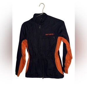 Harley Davidson Women’s Black Motorcycle Jacket Size XS P2P 19”